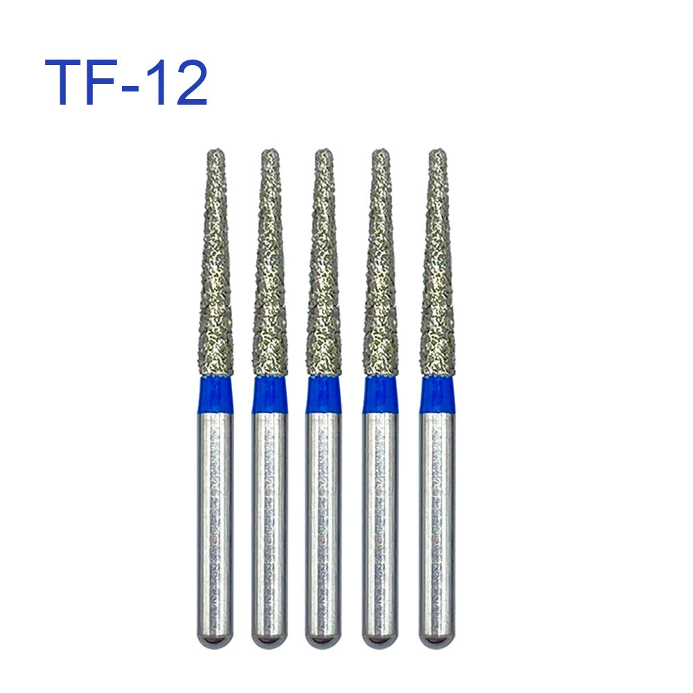 5pcs FG Dia 1.6mm Dental Drills – High-Speed Handpiece Diamond Burs for Teeth Whitening