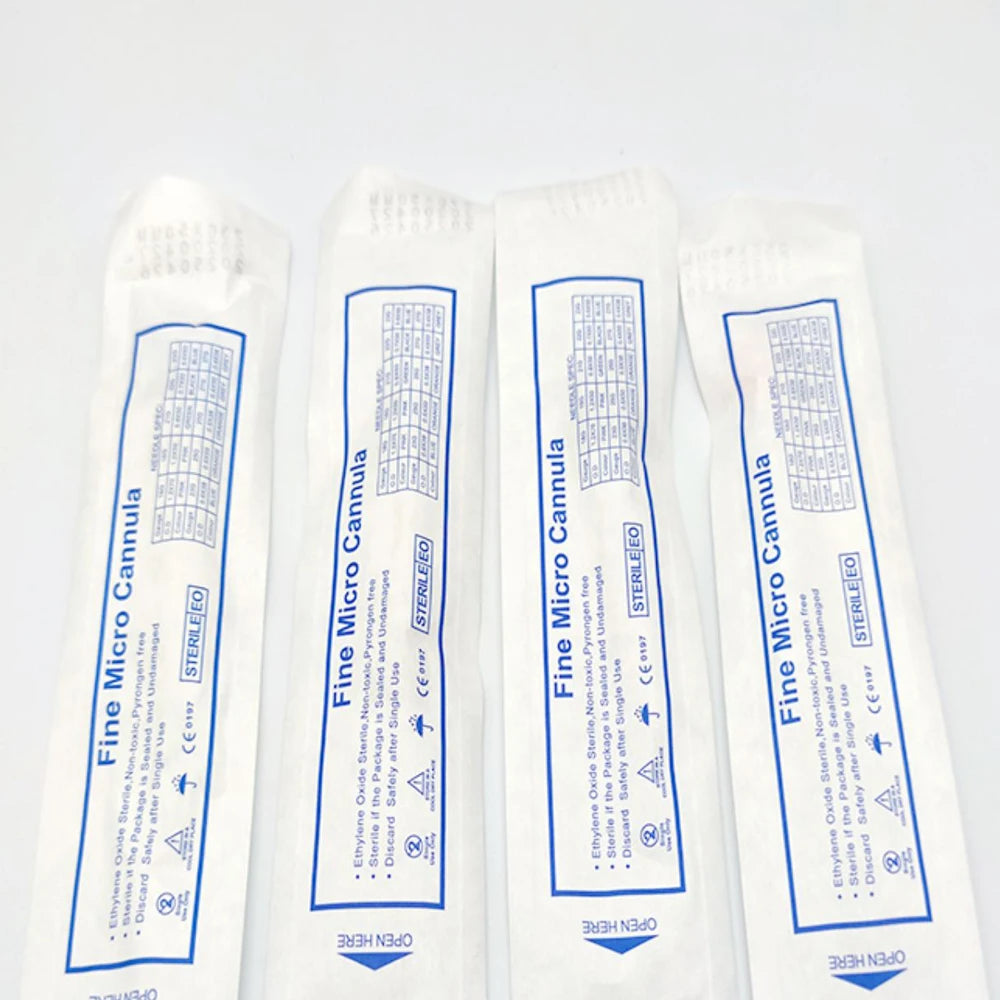 50pcs Disposable Blunt Tip Cannula Needles - For Filler Injections, Available in 8G 21G 22G 23G 25G 27G 30G for Uric Acid Facial and Nose Filling