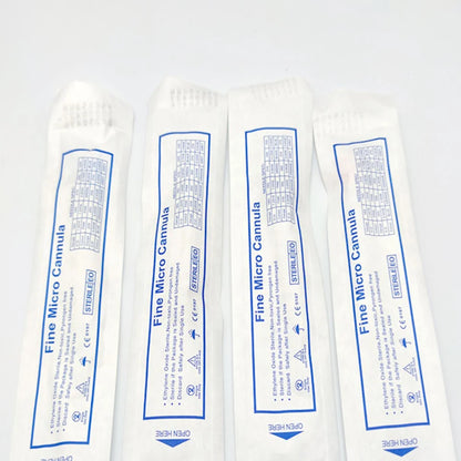 50pcs Disposable Blunt Tip Cannula Needles - For Filler Injections, Available in 8G 21G 22G 23G 25G 27G 30G for Uric Acid Facial and Nose Filling