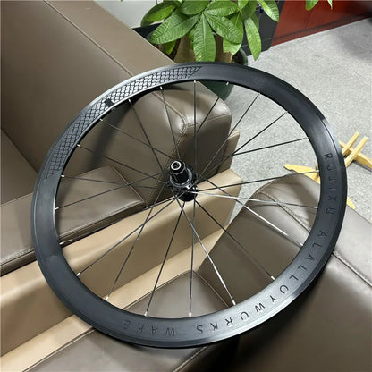 RUJIXU 700C Road Bike Wheelset - 30/40/50mm Aluminum Rim V-Brake & Disc Brake Bicycle Wheels