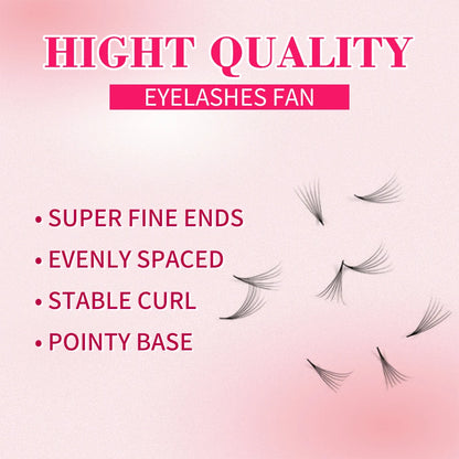 Ultra-Speed Premade Lash Fans 3–20D | 0.05/0.07mm Narrow Pointy Base — Volume Individual Eyelash Extensions