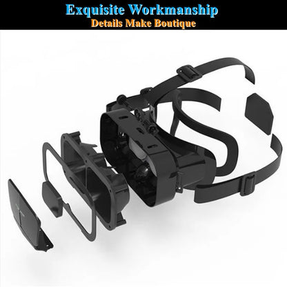 G10 IMAX 3D Virtual Reality Glasses VR Helmet for 4.7-7" Phones - Giant Screen with Game Controller Support