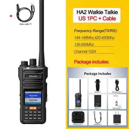 Retevis HA2 Dual Band Walkie Talkie - GPS APRS IP67 Waterproof Bluetooth FPP Radio with iOS & Android App Programming