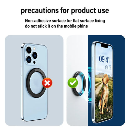 Magnetic Ring Holder for iPhone 14/13/12 – MagSafe Car Mount & Wall Stand for Phone, iPad, and Tablet