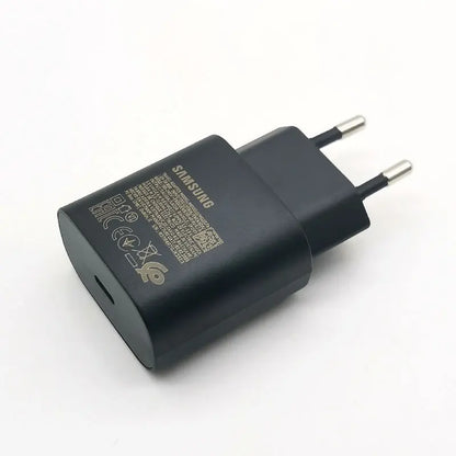 Samsung 25W USB-C PD Fast Charger - Super Fast Charging Adapter with Type-C Cable for Galaxy S20–S25, Z Flip, Z Fold & A55