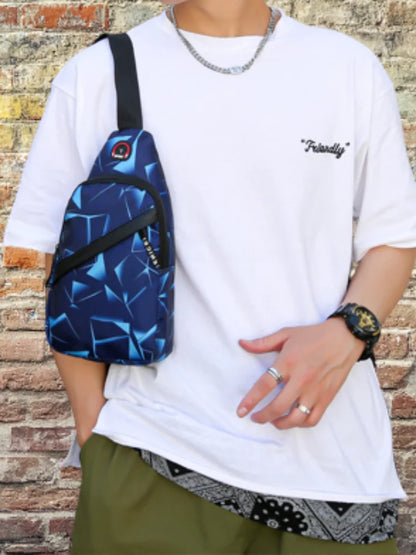 Men's Multifunctional Chest Bag - Simple and Versatile Design