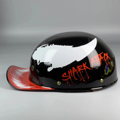 Retro Half Motorcycle Helmet – Universal Four Seasons Riding Helmet for Harley & Electric Vehicles