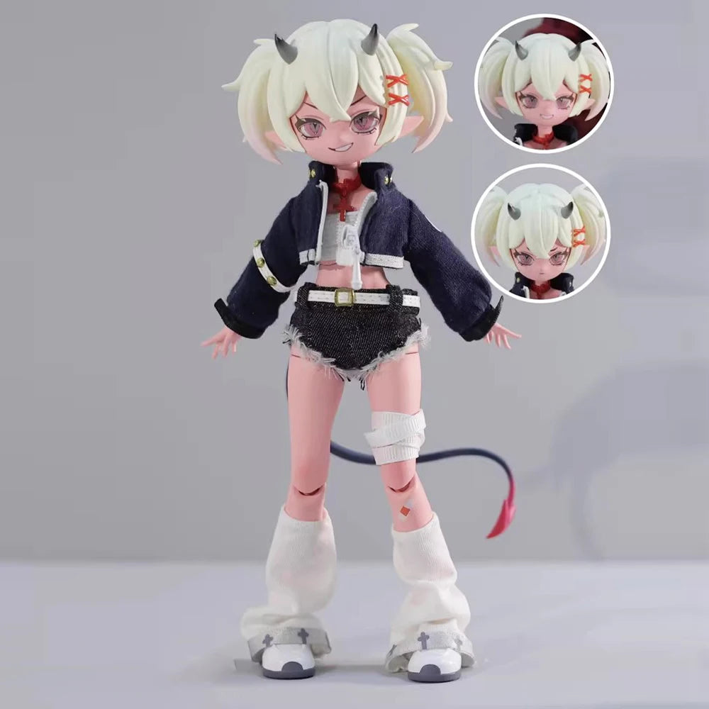 Genuine Devil's Horns Blind Box — 1/8 Movable Doll Ornament, Trendy Collectible Toy for Kids & Gift
