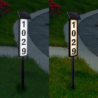 Solar Door Sign Lights - Automatic Outdoor Address & Mailbox Lights for Homes and Commercial Areas