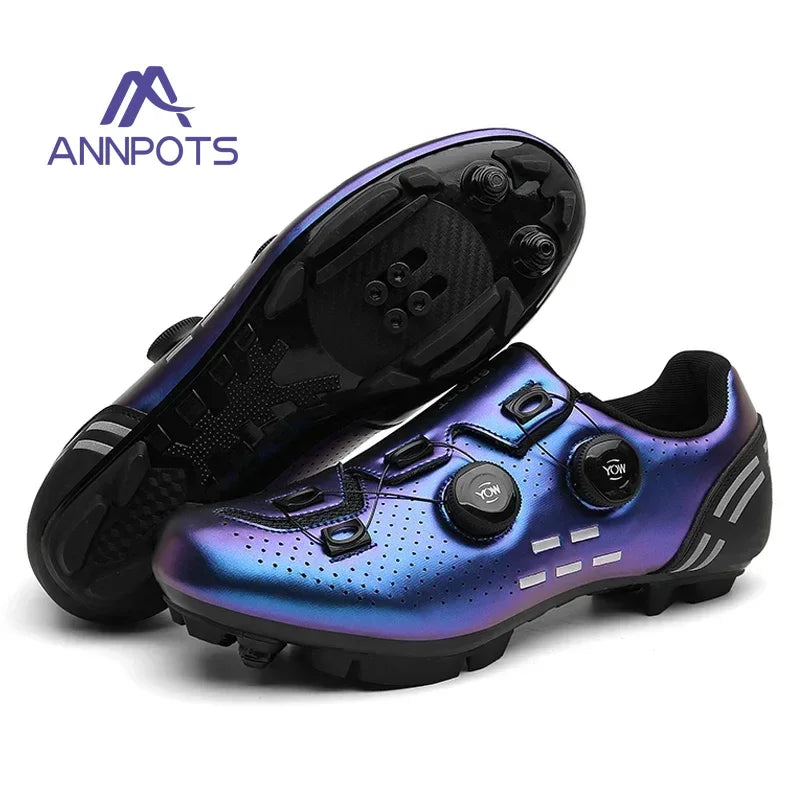 Non-Slip Mountain Bike Cycling Shoes - Unisex MTB Road Racing Sneakers for Men & Women Outdoor Riding