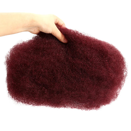 22 Inch Afro Kinky Curly Bulk Hair – Brown Blonde QVR Remy Human Hair for Braids, Dreadlocks & Natural Styling