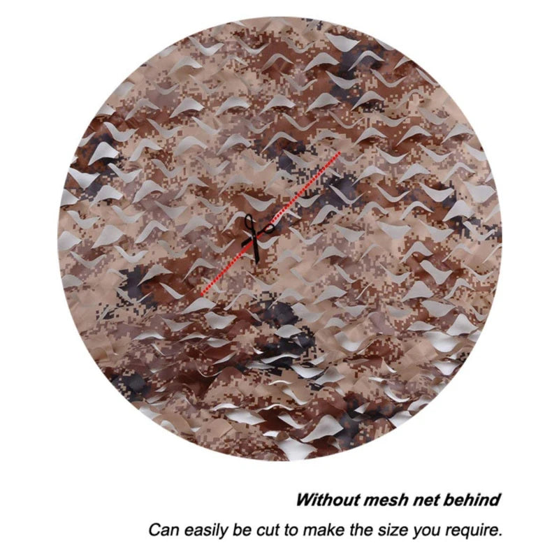 Military Camouflage Net - Hunting Garden Gazebo & Car Awning Shade Cover in Jungle, Desert & Outdoor Colors