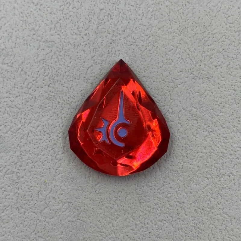 FF14 Job Crystal Keychain - Transparent Anime Cosplay Charms for Sage, Reaper, Dark Knight & More