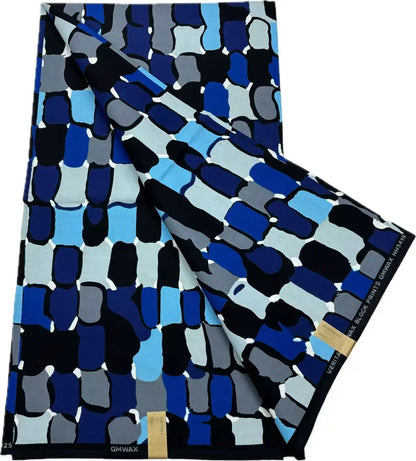 100% Cotton African Ankara Wax Fabric - Soft Real Wax Print for Dresses