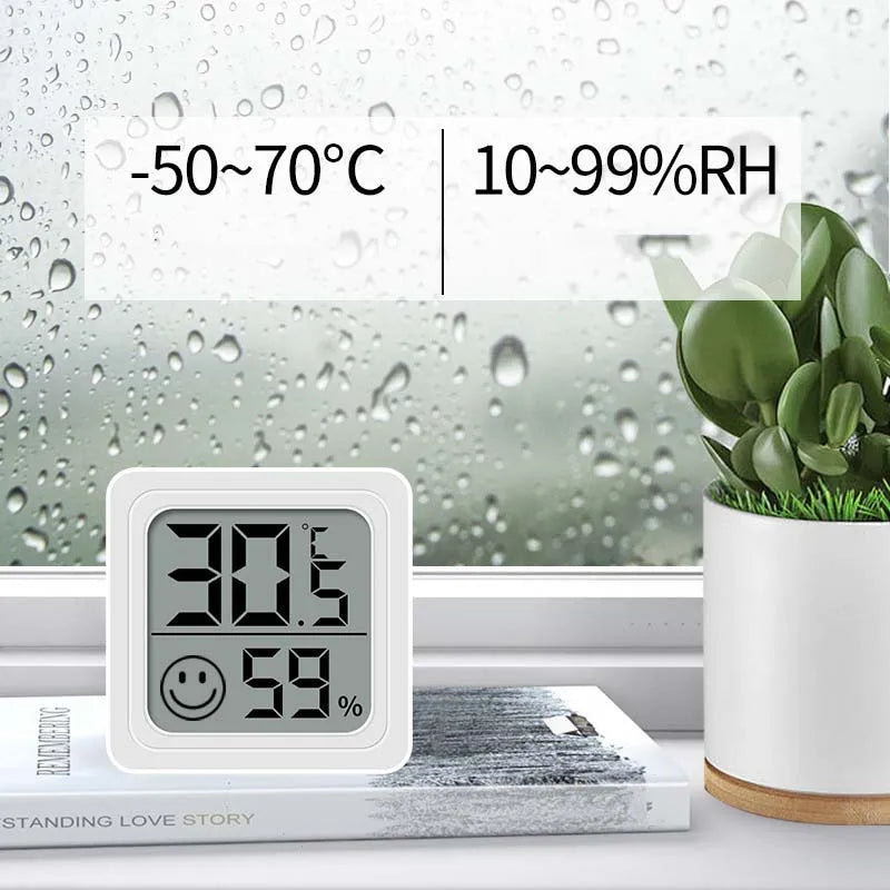LCD Digital Thermometer Hygrometer - Indoor Temperature & Humidity Monitor Sensor Gauge for Home