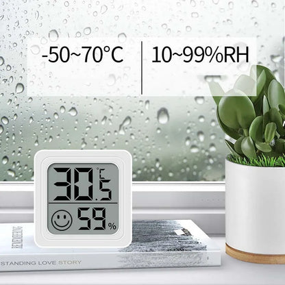 LCD Digital Thermometer Hygrometer - Indoor Temperature & Humidity Monitor Sensor Gauge for Home