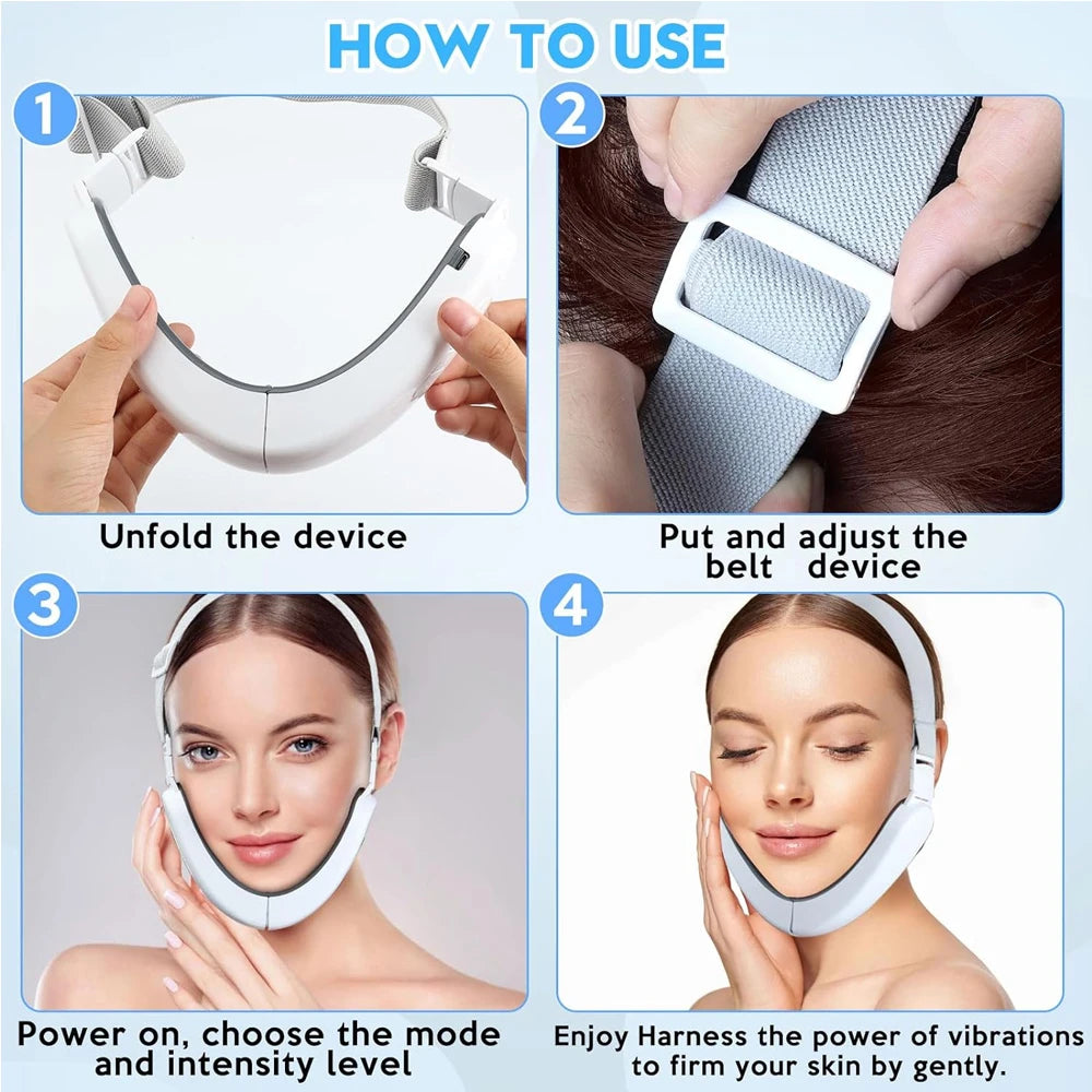 Electric Face Massager Set – 5 Modes, 12 Intensity Levels for Daily Facial Care