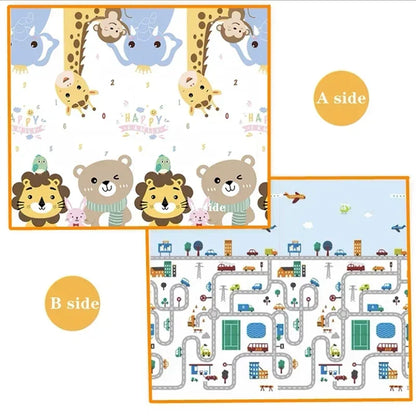 Baby Crawling Play Mat - Non-Toxic EPE Foam Safety Rug, 1cm Thickness, Two Thickness Options and Five Sizes for Kids’ Play Areas