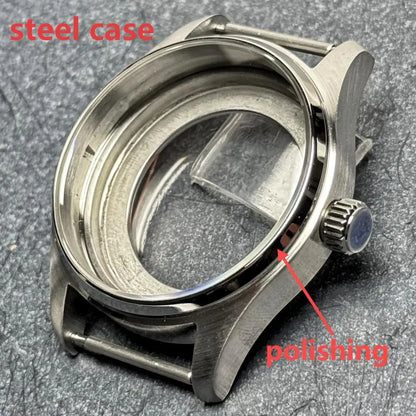 T2 Titanium & Steel Diving Watch Case - 20BAR Waterproof NH34 NH35 NH38 NH70 Watch Parts