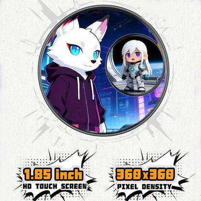 E-Badge Intelligent Anime Electronic Pin - Dynamic Animation Display Trendy Brooch Gift