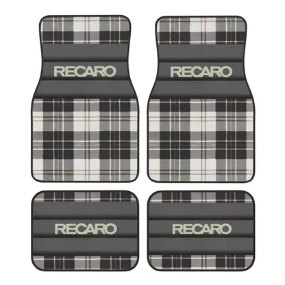 RECARO Heavy-Duty All-Weather Floor Mats - 4-Piece Car Interior Protection Set with Pedal Cutouts