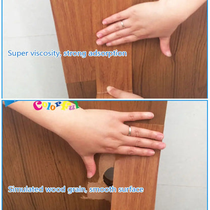 Wood Grain Repair Adhesive Tape - 5.7cm/8cm Floor Furniture Renovation Sticker for Skirting Lines Home Decor