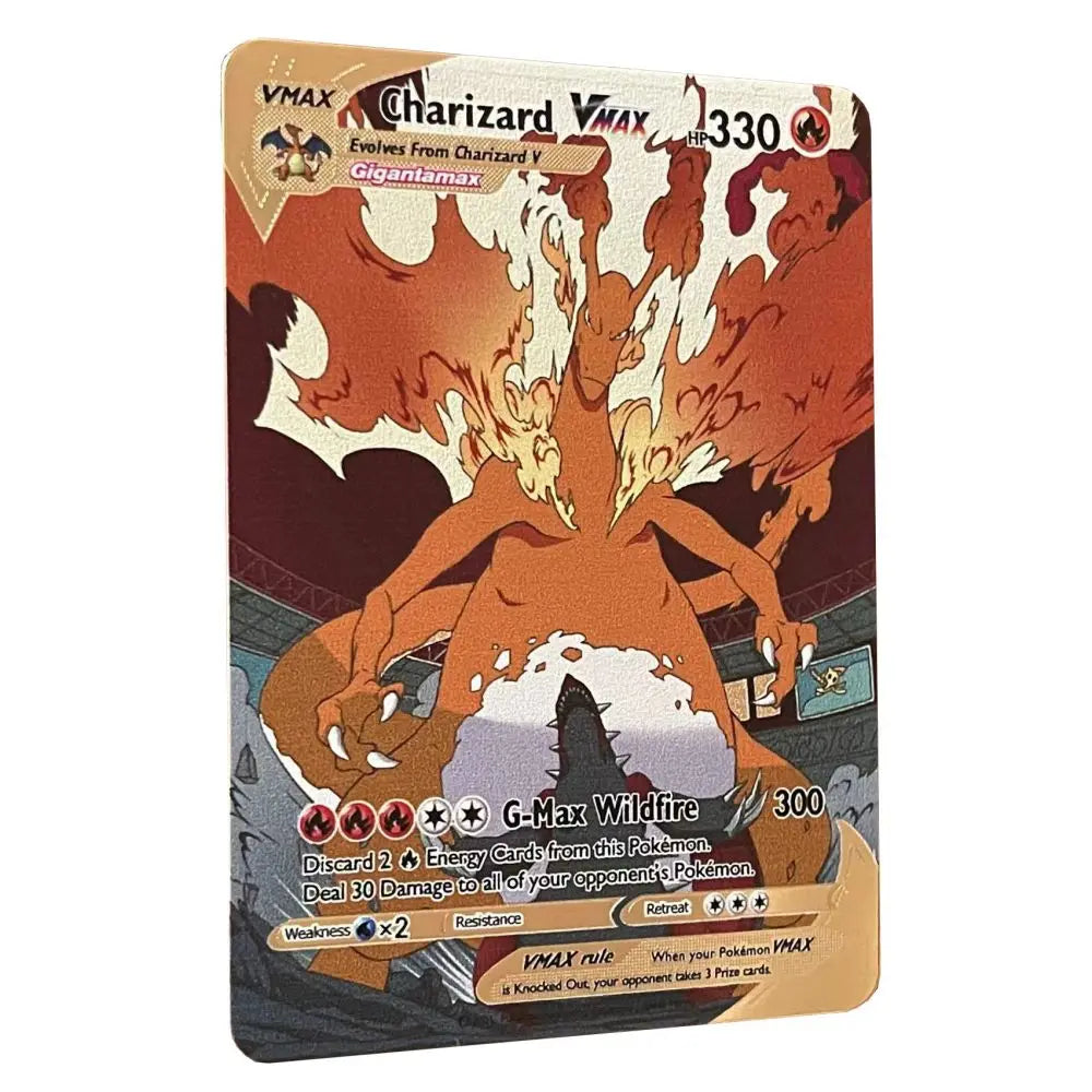 2025 Metal Pokémon Card - Arceus Charizard Mewtwo VMAX GX EX Gold Anime Collectible Card