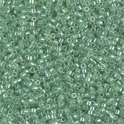Miyuki Delica 11/0 Seed Beads - Glazed Luster Glass Beads for DIY Jewelry Making