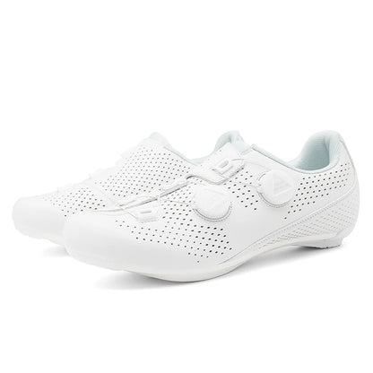 Men’s Speed Cycling Shoes — Road, SPD Cleat & Flat Pedal Bike Shoes, White