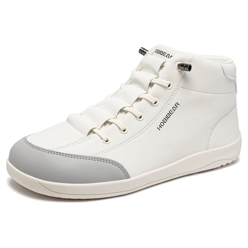HOBIBEAR Mid-Top Barefoot Shoes – Unisex Wide Toe Minimalist Non-Slip Outdoor Sneakers