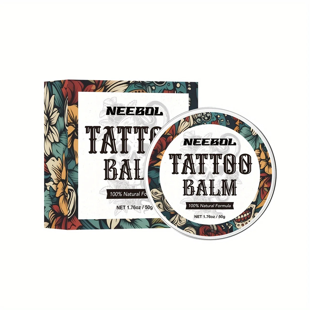 Tattoo Aftercare Butter Balm – Natural Ingredient Cream for Ink Color Enhancement & Moisturizing Old & New Tattoos