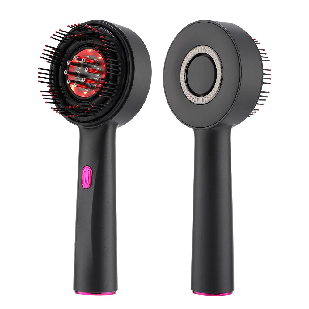 Electric Hair Regrowth Brush – Infrared Light Scalp Massager Comb, Anti-Hair Loss & Acupoint Therapy Scrubber