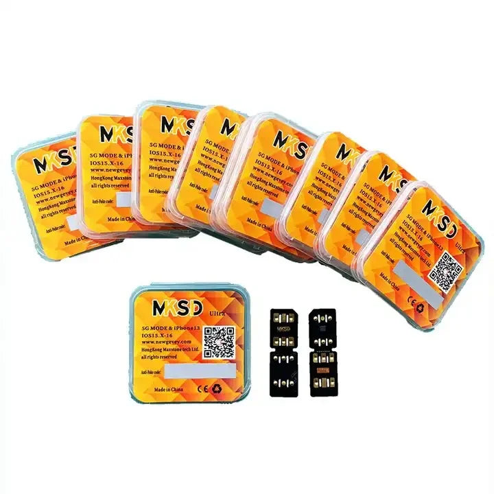 MKSD Ultra V5.5 Unlocking Card Stickers – Compatible with iPhone 6-13 Series (Black & Blue Options)