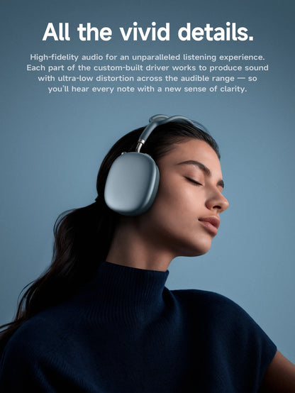 HOCO W65 Plus ANC Bluetooth Headphones – Wireless Over-Ear Noise Cancelling HiFi Sport Headset with Control Button