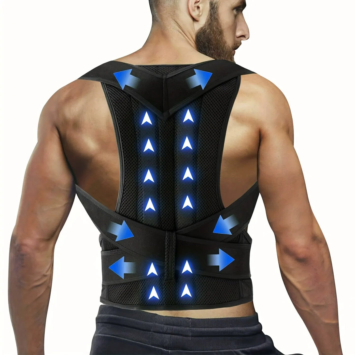 Hunchback Posture Corrector – Chest, Shoulder & Neck Support Tape Training Equipment