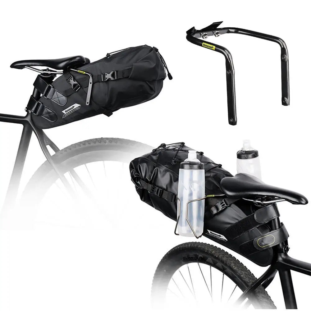 Rhinowalk Bike Saddle Stabilizer Bracket – Rear Seat Mount Luggage Rack Holder for MTB & Road Bike Saddlebags