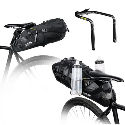 Rhinowalk Bike Saddle Stabilizer Bracket – Rear Seat Mount Luggage Rack Holder for MTB & Road Bike Saddlebags