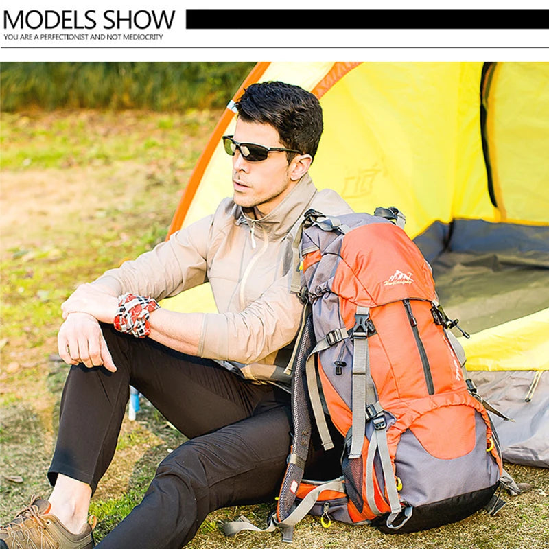 50L Hiking & Camping Backpack — Waterproof Multi-Function Trekking Bag for Women & Men
