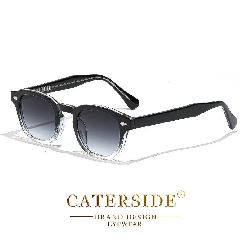 CATERSIDE Retro Small Circular Sunglasses — Luxury Punk Design Shades for Men & Women, Business & Party UV400 Eyewear