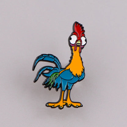 Cute Pig & Chicken Enamel Brooches — Lapel Pins for Women, Backpacks, Clothing & Accessories Gift