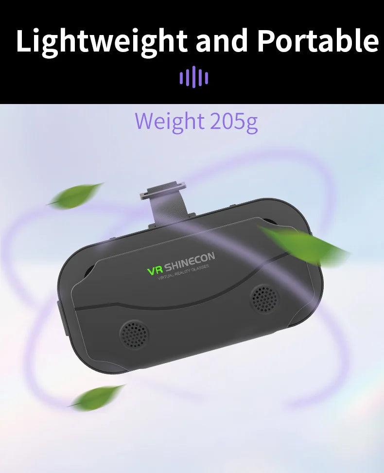 Shinecon 3D VR Glasses – Virtual Reality Headset with Controller for Smartphone Gaming