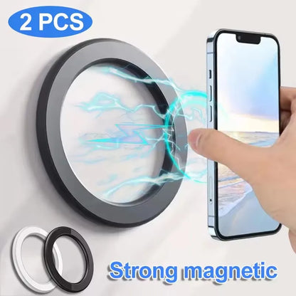 MagSafe Magnetic Ring Holder – Strong Adhesive Wall Mount for iPhone 17, 16, Pro Models, and iPad Tablets