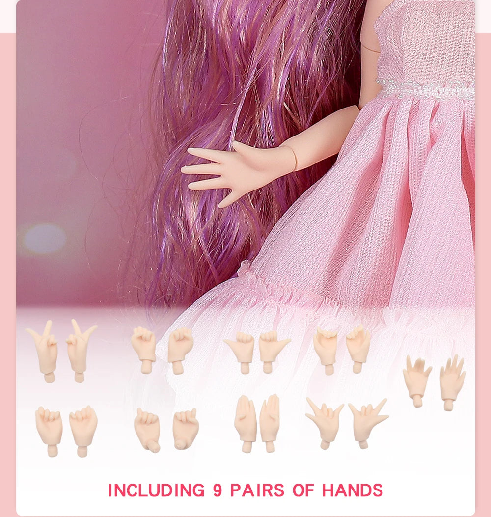 ICY DBS Blyth Doll – 1/6 Joint Body BJD Anime Doll, 30cm White Skin Matte Face Special Combo Toy