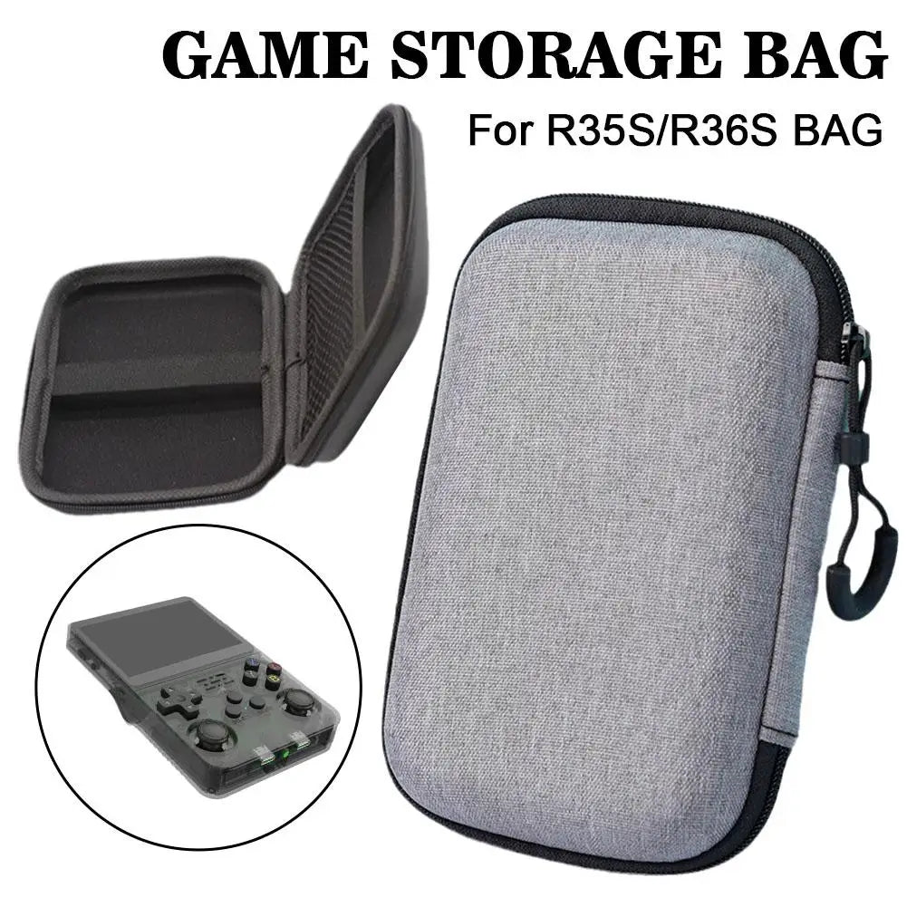 EVA Hard Storage Bag for R36S/R35S Game Console - Portable Protective Case, Scratch-Resistant, Anti-Fall - Essential Game Accessories