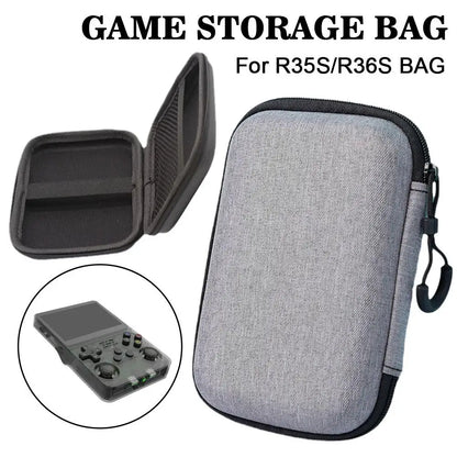 EVA Hard Storage Bag for R36S/R35S Game Console - Portable Protective Case, Scratch-Resistant, Anti-Fall - Essential Game Accessories