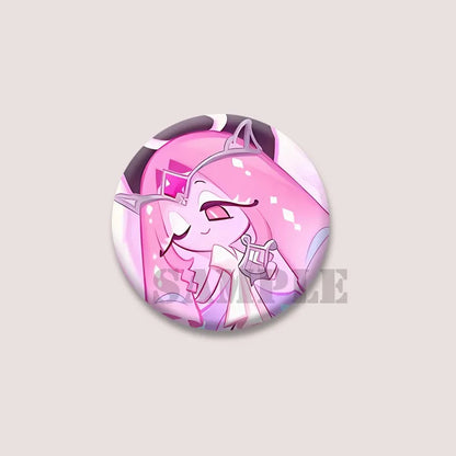 Cute Cartoon Game CRK Eternal Sugar Cookie Coin Brooch – Button Pins for Backpack, Hat, Clothes & Gifts