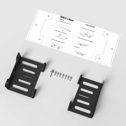 Under Desk Holder Stand for PS5 Console – Stealth Horizontal Mount Bracket for Disc & Digital Versions, Fast Delivery