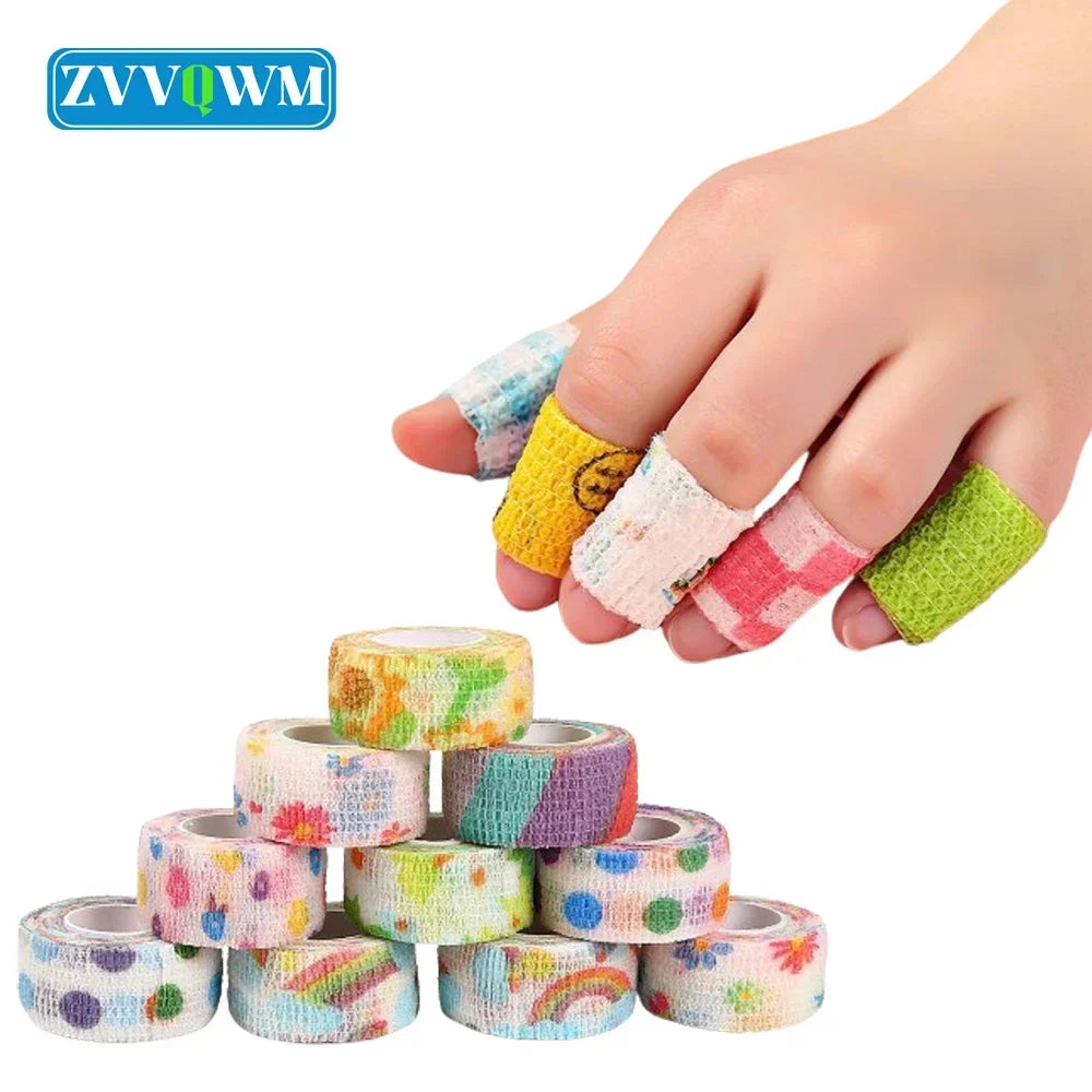 Self-Adhering Elastic Bandage Wrap - 5PCS Cohesive First Aid & Sports Support Wraps
