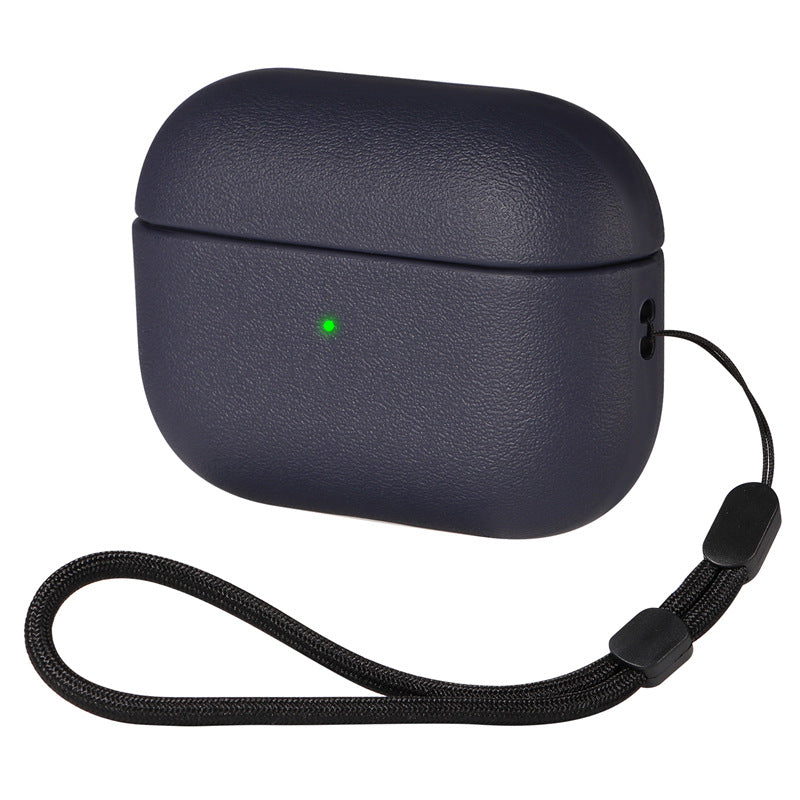 Leather Grain Case for AirPods Pro 2, AirPods 3 & 4 — Protective Cover for Apple Bluetooth Earphones