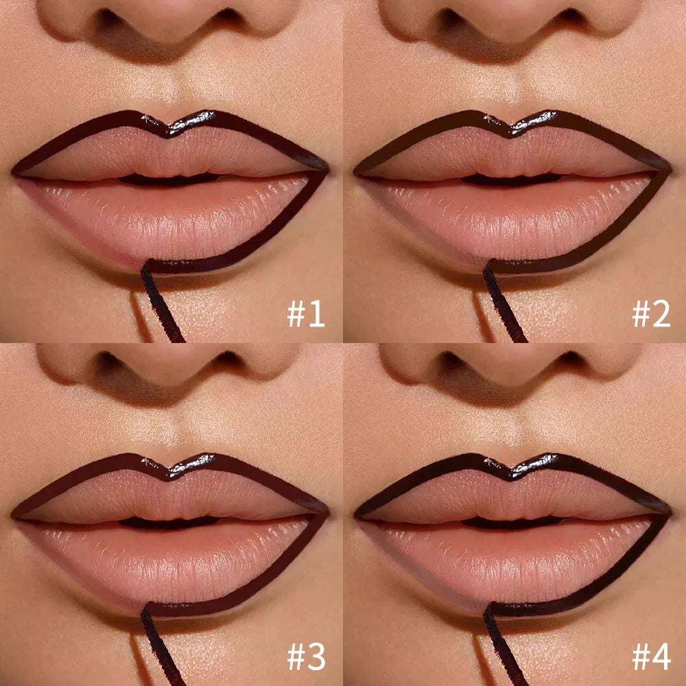 Peel Off Lip Stain Pencil - Matte Waterproof Long Lasting Smudge Proof Lip Liner Tattoo Makeup